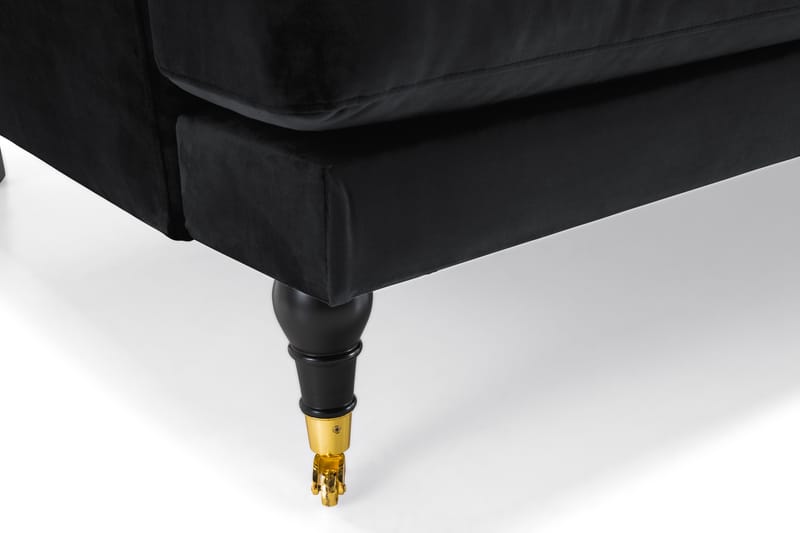 Andrew 2-sits Sammetssoffa - Svart - Möbler - Vardagsrum - Soffor - 2-sits soffor