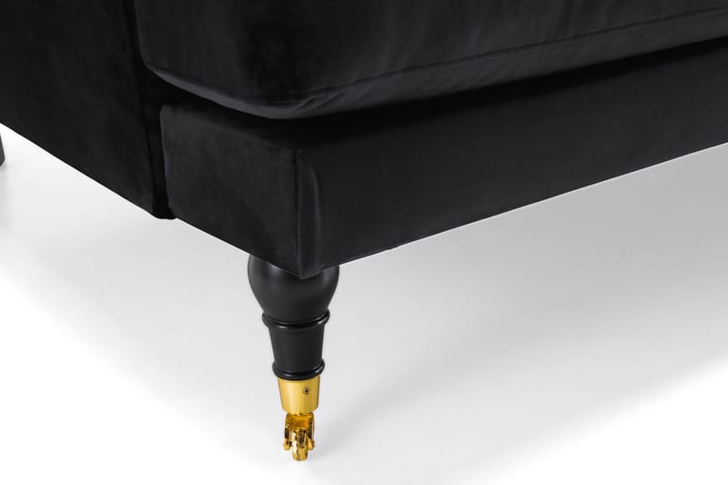 Andrew 2-sits Sammetssoffa - Svart - Möbler - Vardagsrum - Soffor - Howardsoffor