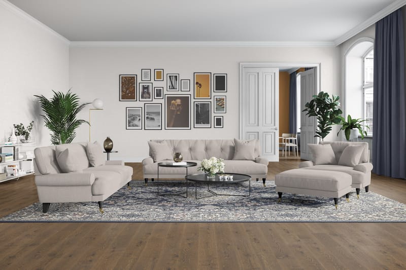 Andrew 2-sits Tygsoffa - Beige - Möbler - Vardagsrum - Soffor - 2-sits soffor