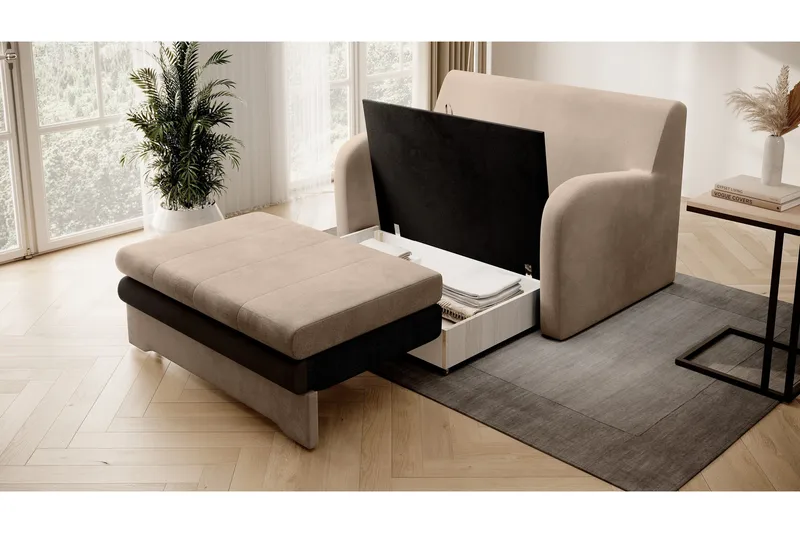 Ario Soffa 2-sits - Beige - Möbler - Vardagsrum - Bäddsoffor - 2-sits bäddsoffa