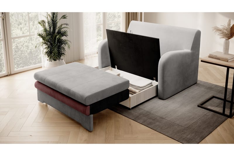 Ario Soffa 2-sits - Grå - Möbler - Vardagsrum - Bäddsoffor - 2-sits bäddsoffa