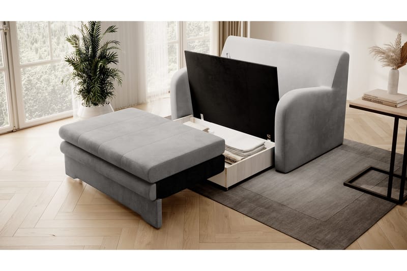 Ario Soffa 2-sits - Grå - Möbler - Vardagsrum - Bäddsoffor - 2-sits bäddsoffa
