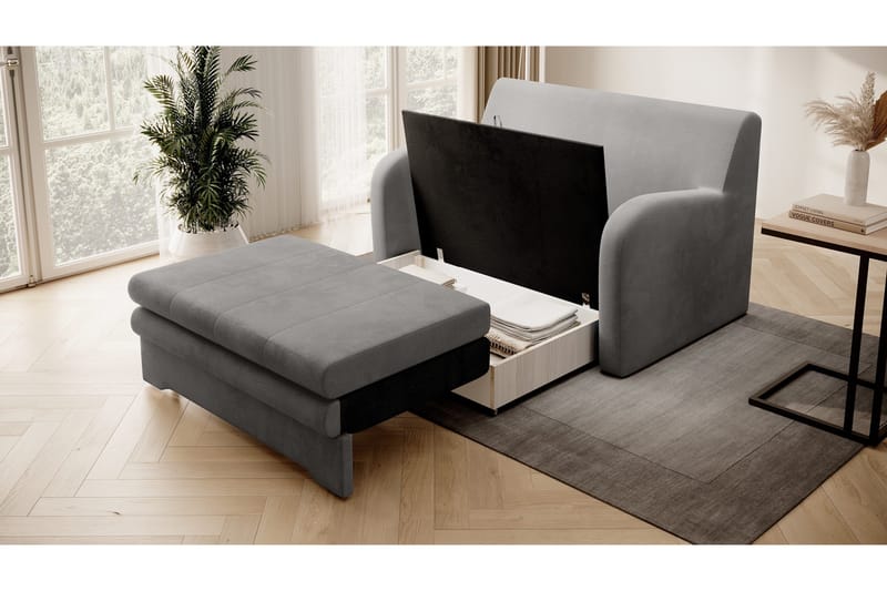 Ario Soffa 2-sits - Grå - Möbler - Vardagsrum - Bäddsoffor - 2-sits bäddsoffa