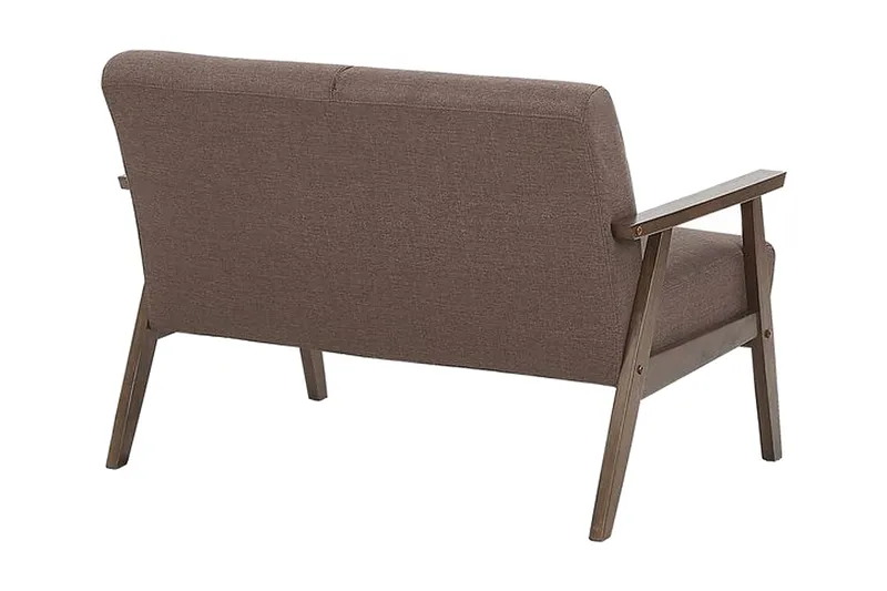Asnes 2-sits Soffa i Tyg med Träram - Brun - Möbler - Vardagsrum - Soffor - 2-sits soffor