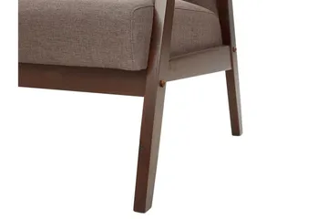 Asnes 2-sits Soffa i Tyg med Träram - Brun - Möbler - Vardagsrum - Soffor - 2-sits soffor