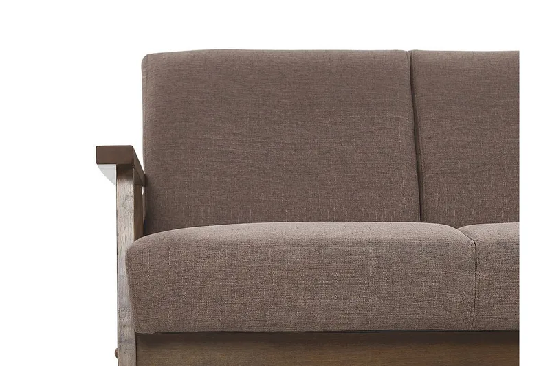 Asnes 2-sits Soffa i Tyg med Träram - Brun - Möbler - Vardagsrum - Soffor - 2-sits soffor