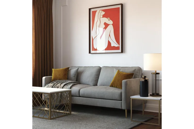 Avksenti Soffa - Grå - Möbler - Vardagsrum - Soffor - 2-sits soffor