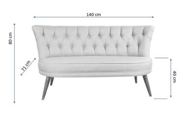 Barnello 2-Sits Soffa - Röd - Möbler - Vardagsrum - Soffor - 2-sits soffor
