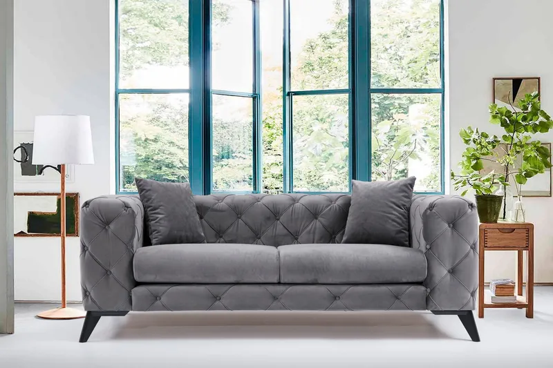 Beachport 2-sits Soffa - Antracit/Svart - Möbler - Vardagsrum - Soffor - 2-sits soffor