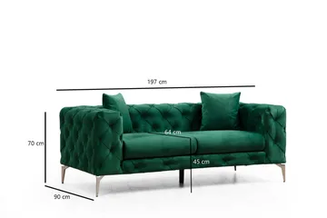 Beachport Soffa 2-sits - Grön - Möbler - Vardagsrum - Soffor - 2-sits soffor