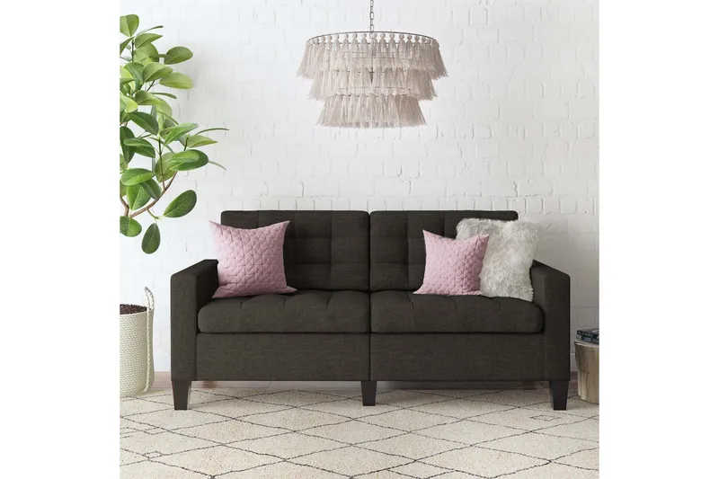 Bowie 2-sits Soffa Grå - Dorel Home - Möbler - Vardagsrum - Soffor - 2-sits soffor