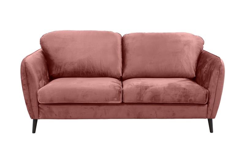 BRUVIK 2-sits Soffa Rosa, skumfylld med träben - 2-sits soffor