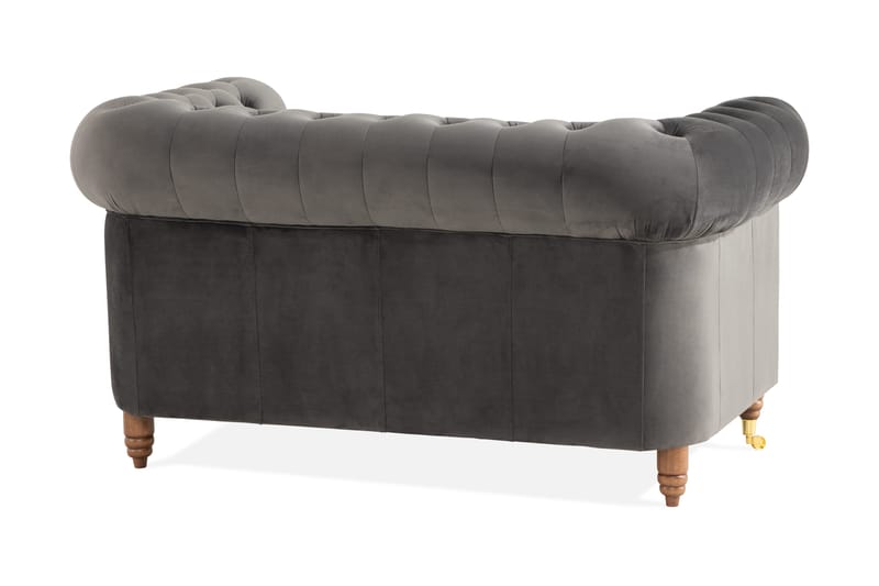 Chesterfield Deluxe 2-sits Soffa - Grå - Möbler - Vardagsrum - Soffor - 2-sits soffor