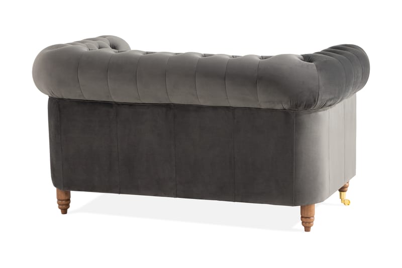 CHESTERFIELD LUX 2-sits Soffa Grå - 2-sits soffor - chesterfield soffor