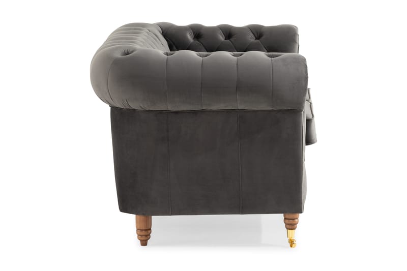 CHESTERFIELD LUX 2-sits Soffa Grå - 2-sits soffor - chesterfield soffor