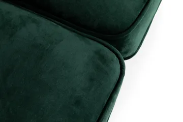 Chesterfield Lyx 2-sits Liten sammetssoffa - Djup soffa 160 cm bred - Grön - Möbler - Vardagsrum - Soffor - 2-sits soffor