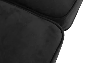 Chesterfield Lyx 2-sits Liten sammetssoffa - Djup soffa 160 cm bred - Svart - Möbler - Vardagsrum - Soffor - 2-sits soffor