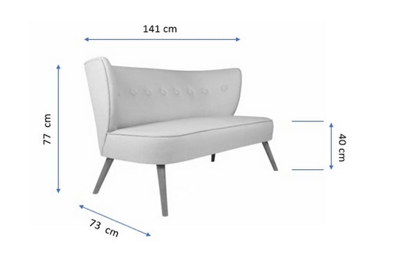 CLEFT 2-Sits Soffa Lila - 2-sits soffor