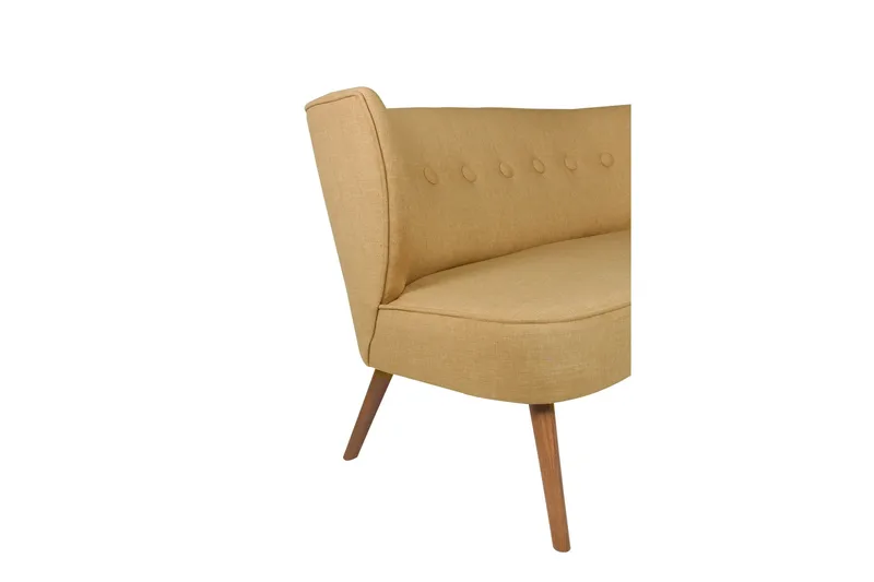 Clivocast 2-Sits Soffa - Gul - Möbler - Vardagsrum - Soffor - 2-sits soffor