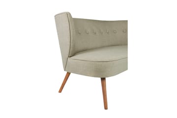 Clivocast Djup 2-sits Soffa i Tyg med Träben - Grå - Möbler - Vardagsrum - Soffor - 2-sits soffor