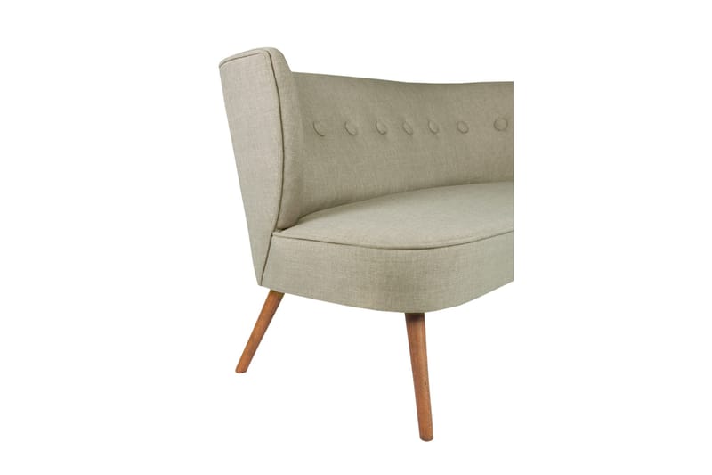Clivocast Djup 2-sits Soffa i Tyg med Träben - Grå - Möbler - Vardagsrum - Soffor - 2-sits soffor