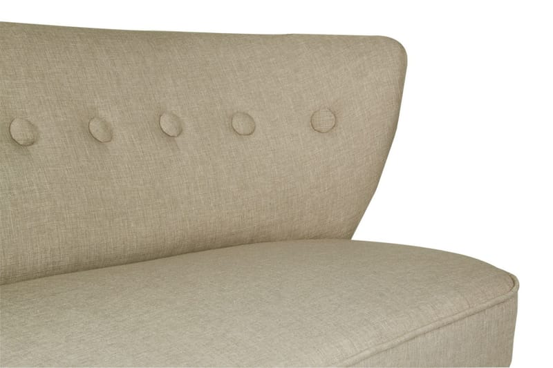 Clivocast Djup 2-sits Soffa i Tyg med Träben - Grå - Möbler - Vardagsrum - Soffor - 2-sits soffor