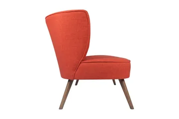 Clivocast Djup 2-sits Soffa i Tyg med Träben - Röd - Möbler - Vardagsrum - Soffor - 2-sits soffor
