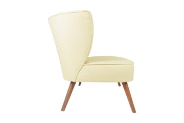 Clivocast Djup 2-sits Soffa i Tyg med Träben - Pastellgul - Möbler - Vardagsrum - Soffor - 2-sits soffor