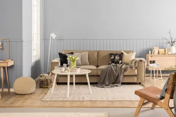 Cloudia Sammetssoffa 2-sits - Beige - Möbler - Vardagsrum - Soffor - 2-sits soffor