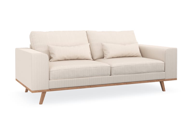Copenhagen 2-sits Manchestersoffa - Beige - Möbler - Vardagsrum - Soffor - 2-sits soffor