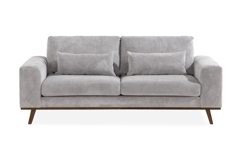 Copenhagen 2-sits Manchestersoffa - Ljusgrå - Möbler - Vardagsrum - Soffor - 2-sits soffor