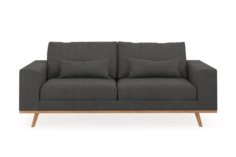 Copenhagen 2-sits Manchestersoffa - Mörkgrå - Möbler - Vardagsrum - Soffor - 2-sits soffor