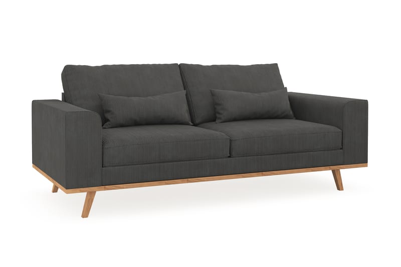 Copenhagen 2-sits Manchestersoffa - Mörkgrå - Möbler - Vardagsrum - Soffor - 2-sits soffor