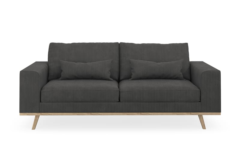 Copenhagen 2-sits Manchestersoffa - Mörkgrå - Möbler - Vardagsrum - Soffor - 2-sits soffor