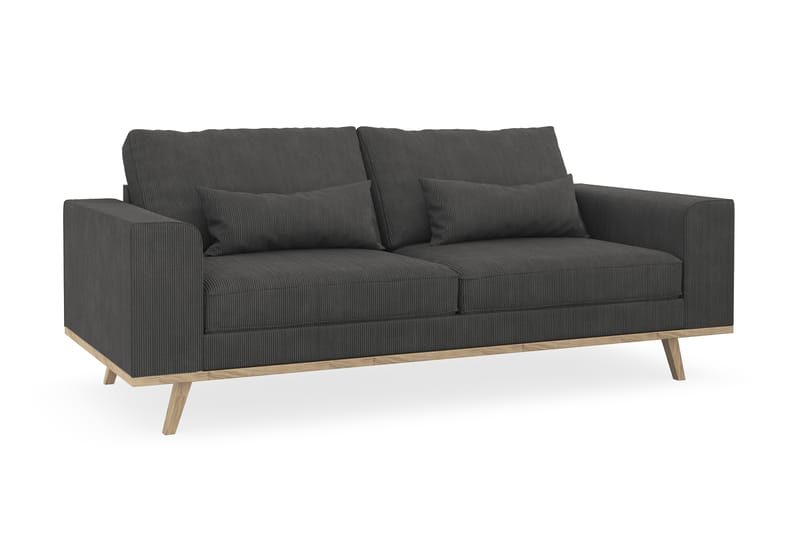Copenhagen 2-sits Manchestersoffa - Mörkgrå - Möbler - Vardagsrum - Soffor - 2-sits soffor