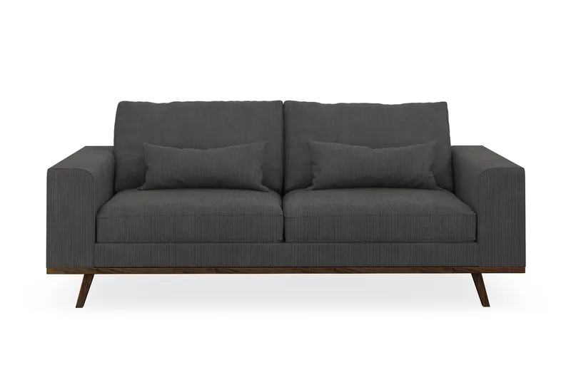 Copenhagen 2-sits Manchestersoffa - Mörkgrå - Möbler - Vardagsrum - Soffor - 2-sits soffor