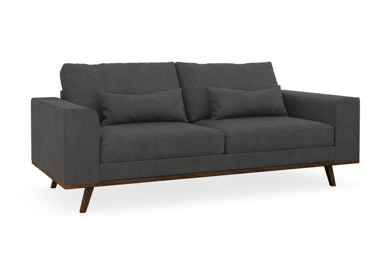 Copenhagen 2-sits Manchestersoffa - Mörkgrå - Möbler - Vardagsrum - Soffor - 2-sits soffor