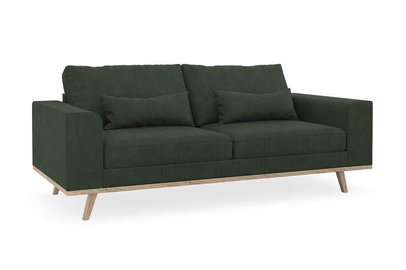 Copenhagen 2-sits Manchestersoffa - Mörkgrön - Möbler - Vardagsrum - Soffor - 2-sits soffor