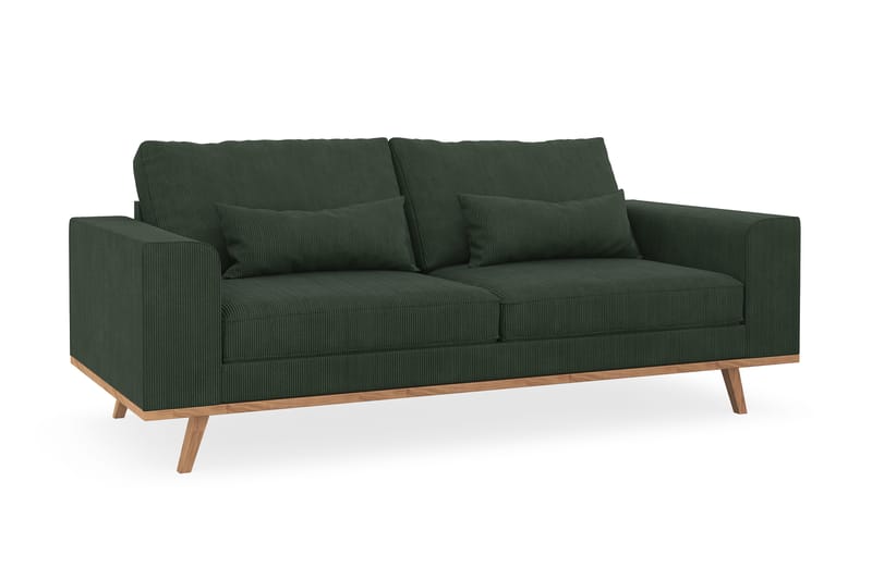 Copenhagen 2-sits Manchestersoffa - Mörkgrön - Möbler - Vardagsrum - Soffor - 2-sits soffor