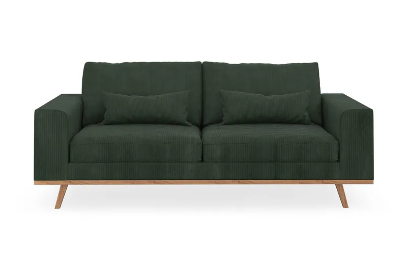 Copenhagen 2-sits Manchestersoffa - Mörkgrön - Möbler - Vardagsrum - Soffor - 2-sits soffor