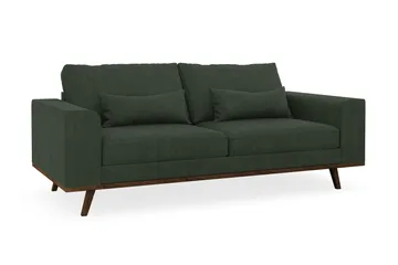 Copenhagen 2-sits Manchestersoffa - Mörkgrön - Möbler - Vardagsrum - Soffor - 2-sits soffor