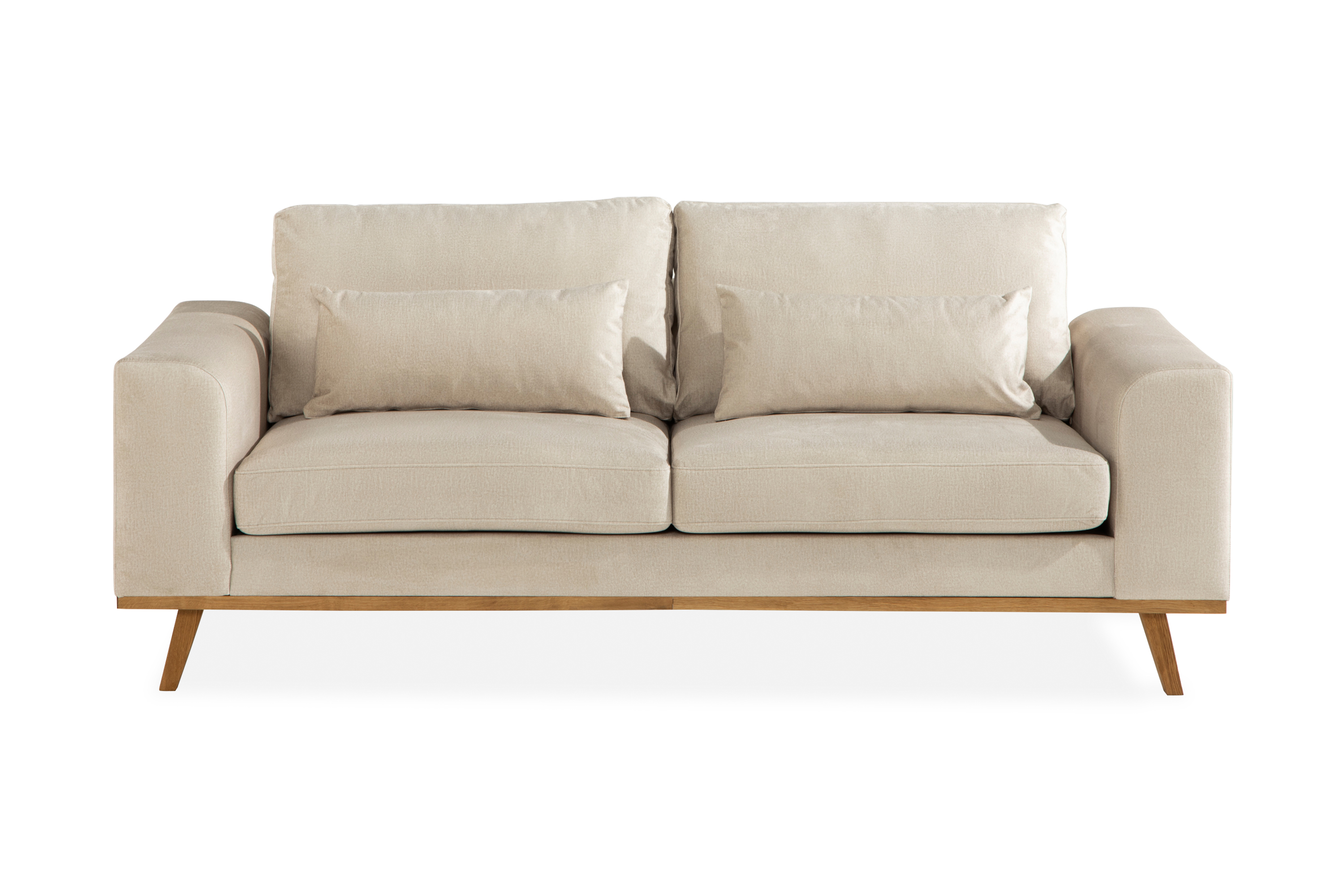 copenhagen 2-sits sammetssoffa - beige