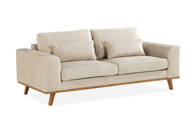 Copenhagen 2-sits Sammetssoffa - Beige - Möbler - Vardagsrum - Soffor - 2-sits soffor