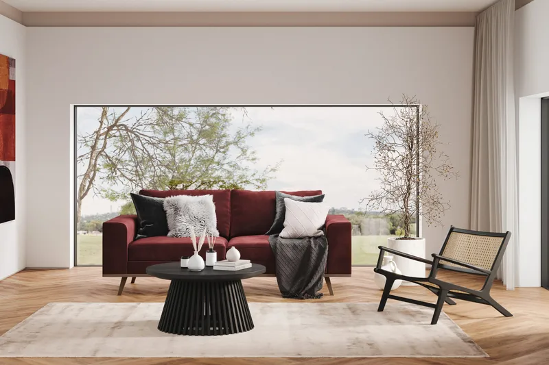 Copenhagen 2-sits Sammetssoffa - Lila - Möbler - Vardagsrum - Soffor - 2-sits soffor