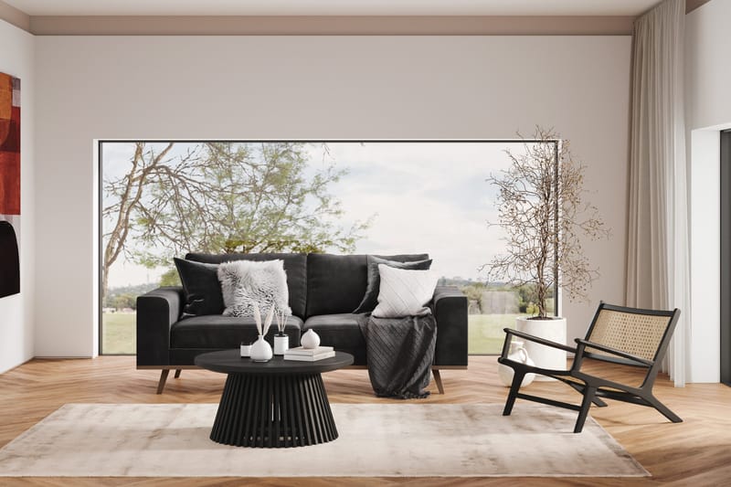 Copenhagen 2-sits Sammetssoffa - Mörkgrå - Möbler - Vardagsrum - Soffor - 2-sits soffor