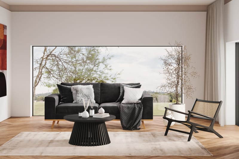 Copenhagen 2-sits Sammetssoffa - Mörkgrå - Möbler - Vardagsrum - Soffor - 2-sits soffor