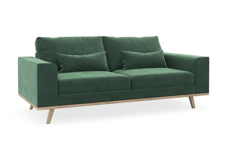 Copenhagen 2-sits Sammetssoffa - Mörkgrön - Möbler - Vardagsrum - Soffor - 2-sits soffor