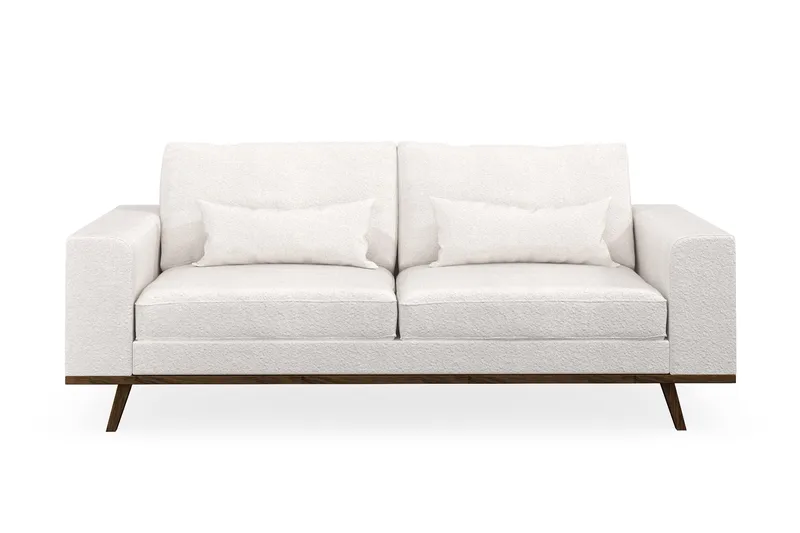 Copenhagen 2-sits Soffa i Bouclé - Vit - Möbler - Vardagsrum - Soffor - 2-sits soffor