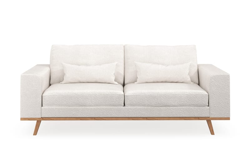 Copenhagen 2-sits Soffa i Bouclé - Vit - Möbler - Vardagsrum - Soffor - 2-sits soffor