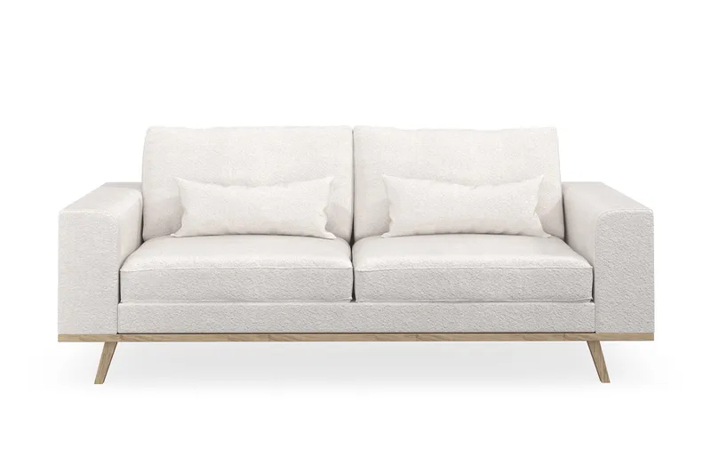 Copenhagen 2-sits Soffa i Bouclé - Vit - Möbler - Vardagsrum - Soffor - 2-sits soffor